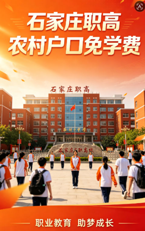 石家莊農(nóng)村戶口免學(xué)費職高推薦｜石家莊正規(guī)職高農(nóng)村戶籍免費就讀